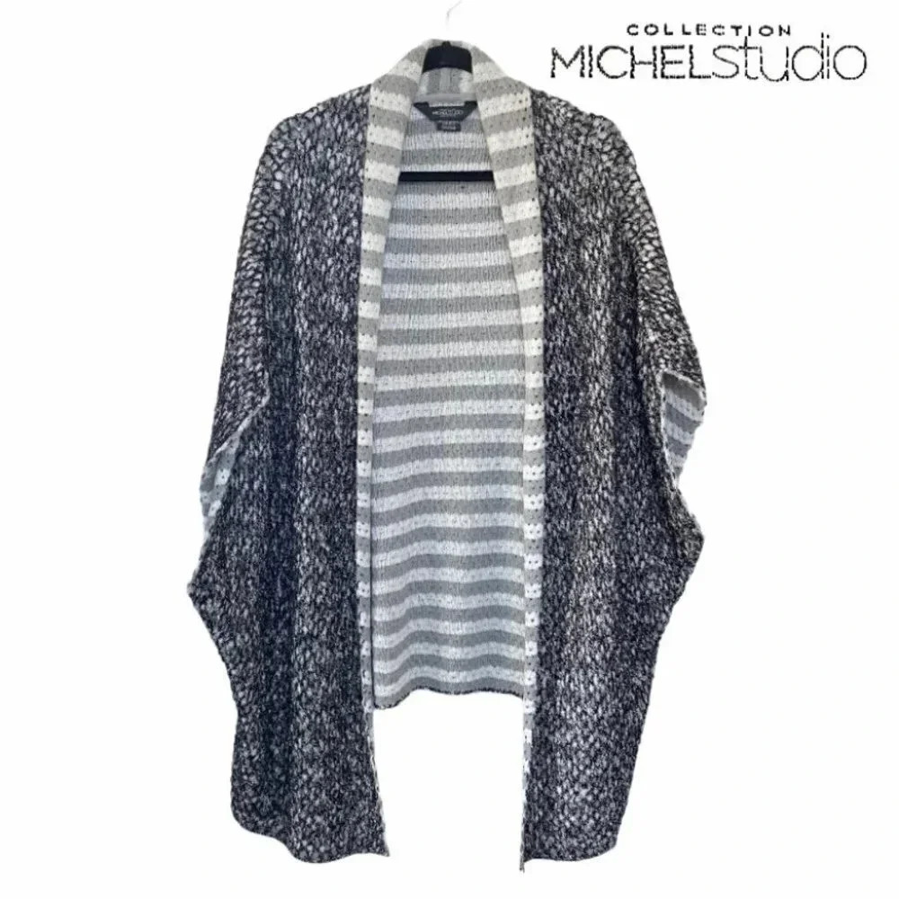 Michel Studio Collection Poncho Style Sweater